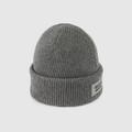 Knit Wool Hat With Patch