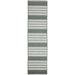 Transocean Malibu Faded Stripe 1 11 x 4 11 Rug With Green Finish MAUR5823206