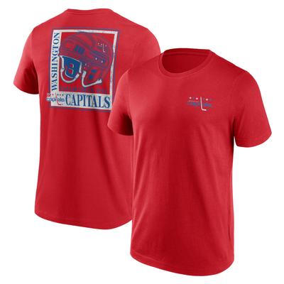 Washington Capitals Fanatics Branded True Classics Helm-Grafik-T-Shirt – Herren Image