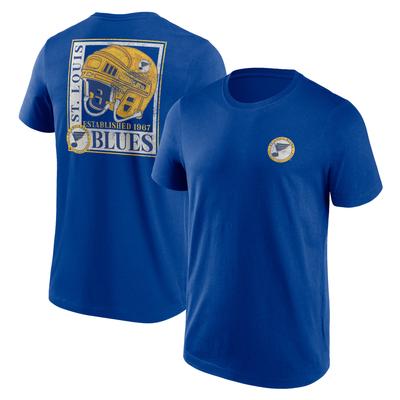 St. Louis Blues Fanatics Branded True Classics Helm-Grafik-T-Shirt – Herren Image