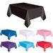 Welling 2PCS Solid Color Rectangle Dining Table Cover Cloth Birthday Party Tablecloth Decor