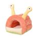 dnusflzt Warm Guinea Pig Bed Snail Shape Warm Plush Rabbit Chinchilla Sleeping House Small Animal Cage Nest for Hedgehog Cage Accessories