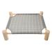 Raised Dog Bed Portable Pet Bed Wooden Rack Pet Bed Breathable Cat Bed Dog Hammock Bed
