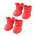 Rain Shoes for Small Dogs Candy Colors Anti- Waterproof Rubber Rain Shoes Paws Cover