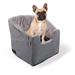 K&H Pet Products Bucket Booster Dog Car Seat with Dog Seat Belt for Car Washable Small Dog Car Seat Sturdy Dog Booster Seats for Small Dogs Medium Dogs 2 Safety Leashes Small Gray/Gray