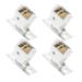 4 Pcs Pulley Lock Curtain Curtains Roller Cord Replacement Roman Shade Stainless Steel Blinds White