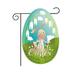 Huaai Easter Garden Flag Ornaments Banners Easter Outdoor Easter Banners Bunny Banners Decoration Garden Decoration Spring Home Decor