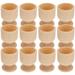 60 Pcs Easter Egg Tray Holder Wooden Gift Painting Cup for Graffiti Pedestal Child