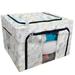 ECZJNT Paper art flower Origami flower stock Storage Bag Clear Window Storage Bins Boxes Large Capacity Foldable Stackable Organizer With Steel Metal Frame For Bedding Clothes Closets Bedrooms