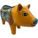 Talavera Pig Planter Animal Piggy Cute Home Decor Garden Handmade Hand Painted Mexican tery Multicolor Outdoor Indoor Folk Art 11.25 (Multi 8)