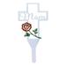 Metal Cross Garden Stake Graves Cemetery Memorial Plaque Cross Stake Yard Stake Grave Markers for Mom Memorial Signs Marker Gifts for Dad Outdoors Yard Remembrance