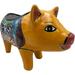 Talavera Pig Planter Animal Piggy Cute Home Decor Garden Handmade Hand Painted Mexican tery Multicolor Outdoor Indoor Folk Art 11.25 (Multi 7)