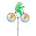 Bike Garden Wind Spinner Ornaments Garden Lawn Yard Decor Wind Spinner for Holiday Garden Decoration