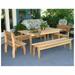 Creekvine Designs Outdoor 46 L x 32 W Cedar Gathering Dining Set