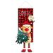 Decorations for Home Christmas 1 PCS Christmas Holiday Seasonal Sign Hanging Decor Christmas Decoration Hanging Santa Clus Banner Flag For Front Door Home Xmas Wall Glass Decorations for Bedroom