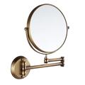 1 Piece Wall Mounted Mirror Double Sided 3X Magnification Vanity Mirror for Bathroom Hotels - que