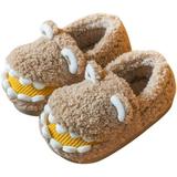KAQ Children s Cotton Slippers Small Crocodile Slippers Girls Boys Slippers Memory Foam Comfortable Home Slippers Bedroom Home Slippers Winter Warm Indoor Shoes