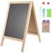 1 Set of Double Sided Chalk Board Children Whiteboard Writing Board Freestanding Chalk Board for Kids