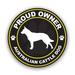Proud Owner Australian Cattle Dog Sticker Decal - Self Adhesive Vinyl - Weatherproof - Made in USA - dog canine pet acd blue heeler red queensland