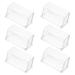 Display Shelves 6 Pcs Plastic Business Card Stand Holder Storage Box Simple Office