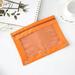 3 Ring Zipper Pencil Pouch 2PCS Colorful Fabric Pencil Case Sturdy and Durable Binder Pouch with Clear Window Suitable for Students Orange