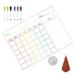 1 Set of Memo Writing Board with Pen Decorative Message Board Erasable Planning Board