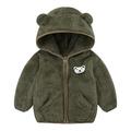 ZRBYWB Coats For Toddlers Baby Girls Boys Jacket Bear Ears Hooded Outerwear Zipper Warm Winter Coat Baby Boy Clothes