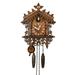 Cuckoo Clock Traditional Chalet Forest House Clock Handcrafted Wooden Wall P-endulum Quartz Clock-A