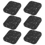 6PCS Rubber Treadmill Mat Sound Insulation Cushion Exercise Equipment Mat Fitness Damping