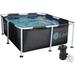 Lark 5 x 24 Square Metal Frame Splash Pool with 530 gallon Filtration Pump