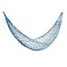 XIAN Mesh Hammock Portable Nylon Rope Single Hammock Hanging Camping SwingsNylon Rope Hammock Garden Mesh HammockHanging Bed With 2 StringsThickened Nylon Rope HammockCamping Survival Travel Blue