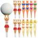 12pcs Golf Tees Funny Women Tees Cheerleader Golf Tees Golfs Holders Golf Supplies