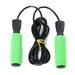 XIAN Adjustable Skipping Rope With Counter And Memory Foam Handles Adjustable Kids Skipping Rope Jump Speed Rope For Boys Girls Fitness & Exercise Green