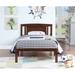 Winston Porter Cesily Solid Wood Platform Bed Wood in Brown | 34.1 H x 41.5 W x 77.2 D in | Wayfair 9BD6966E056541D19E2C7137838DC7E7