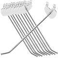 10 Pcs Piercing Hook Heavy Duty Clothes Rack Pegboard Holder Stainless Steel Hooks Hangers Heavy Duty Pegboard Hook