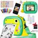 Kids Instant Print Camera 1080P HD Digital Video Cameras with 32GB SD Card Portable 2.4 Screen Cameras Toy Birthday Gift for Toddler Boys Girls (Green)