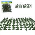XIAN Military Battle Group Bucket War Soldiers Playset Plastic Army Men Toy Play Set for Kids Boys and Girls Army Green