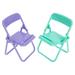 2 Pcs Folding Chair Mini Furniture Toys for Toddlers Chairs Desktop Accessories Foldable Baby