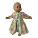 Doll Clothes Superstore Pastel Stripe And Flower Dress Fits 15-16 Inch Baby And Cabbage Patch Kid Dolls