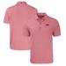 Men's Cutter & Buck Heather Red Jacksonville State Gamecocks Big Tall Forge Eco Stripe Stretch Recycled Polo