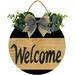 Eveokoki 12 Sign Welcome Wreaths for Wooden Rustic Welcome Sign Door Wreath Fall Wreaths for Front Door Hanging Ornaments Gifts Farmhouse Thanksgiving Autumn Fall Front Door Decor