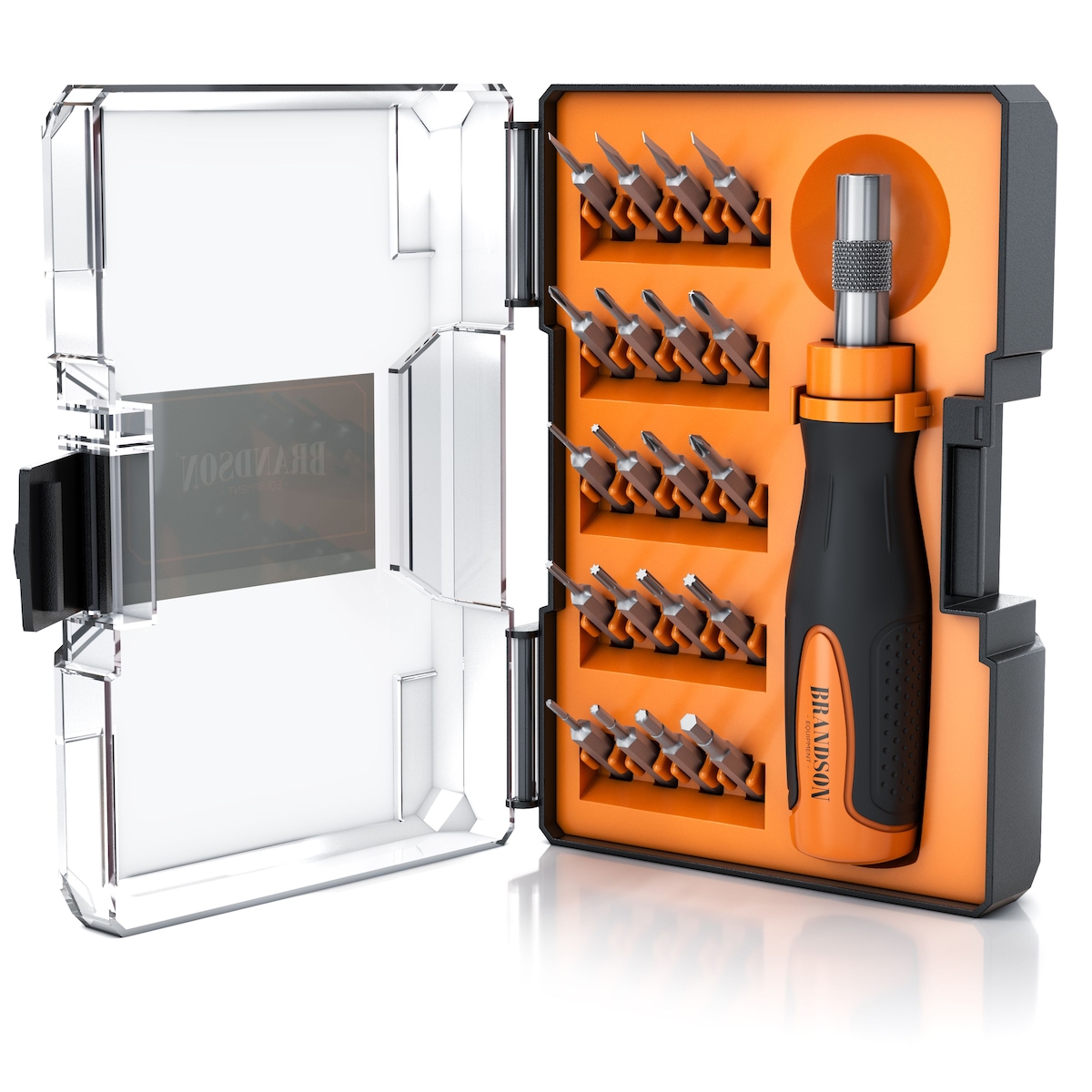 Brandson Schraubendreher Set 21 teilig Minibits 4 mm 5 32 Zoll - Schlitz Kreuzschlitz Sechskant Torx Feinmechaniker Set Schraubenzieher Satz Image