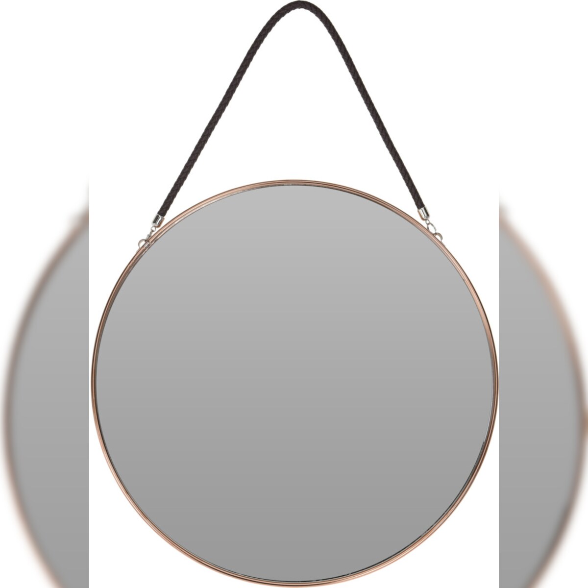 Spiegel Wandspiegel Badspiegel Garderobe Oval Goldfarben 32x48c Image