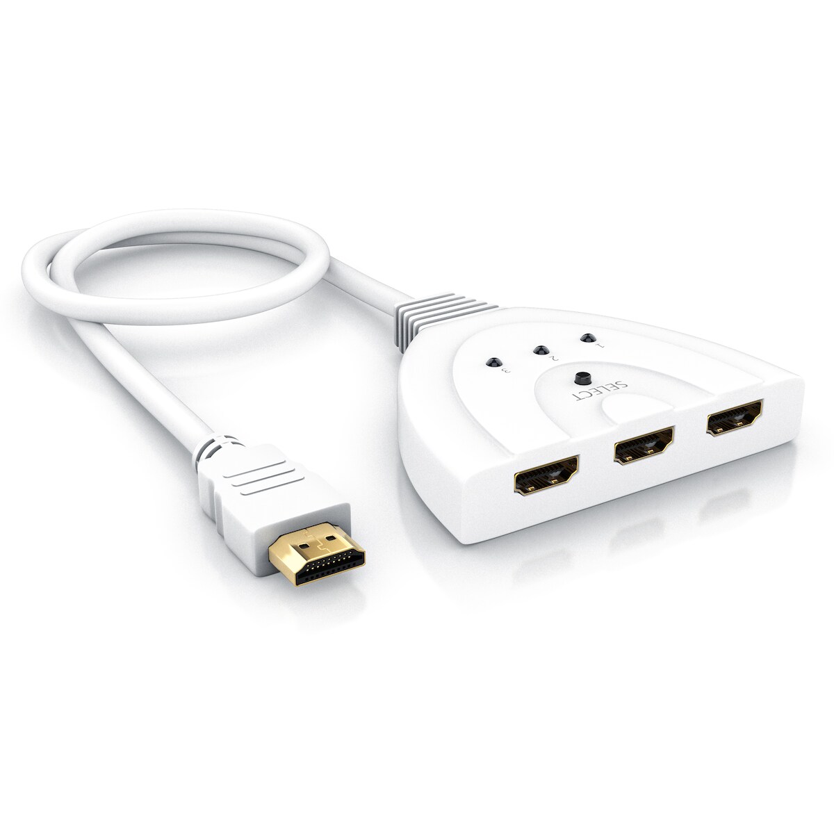 Primewire CSL 3-Port HDMI Switch, Full HD, automatische Umschaltung / 3D / HDCP / CEC Image