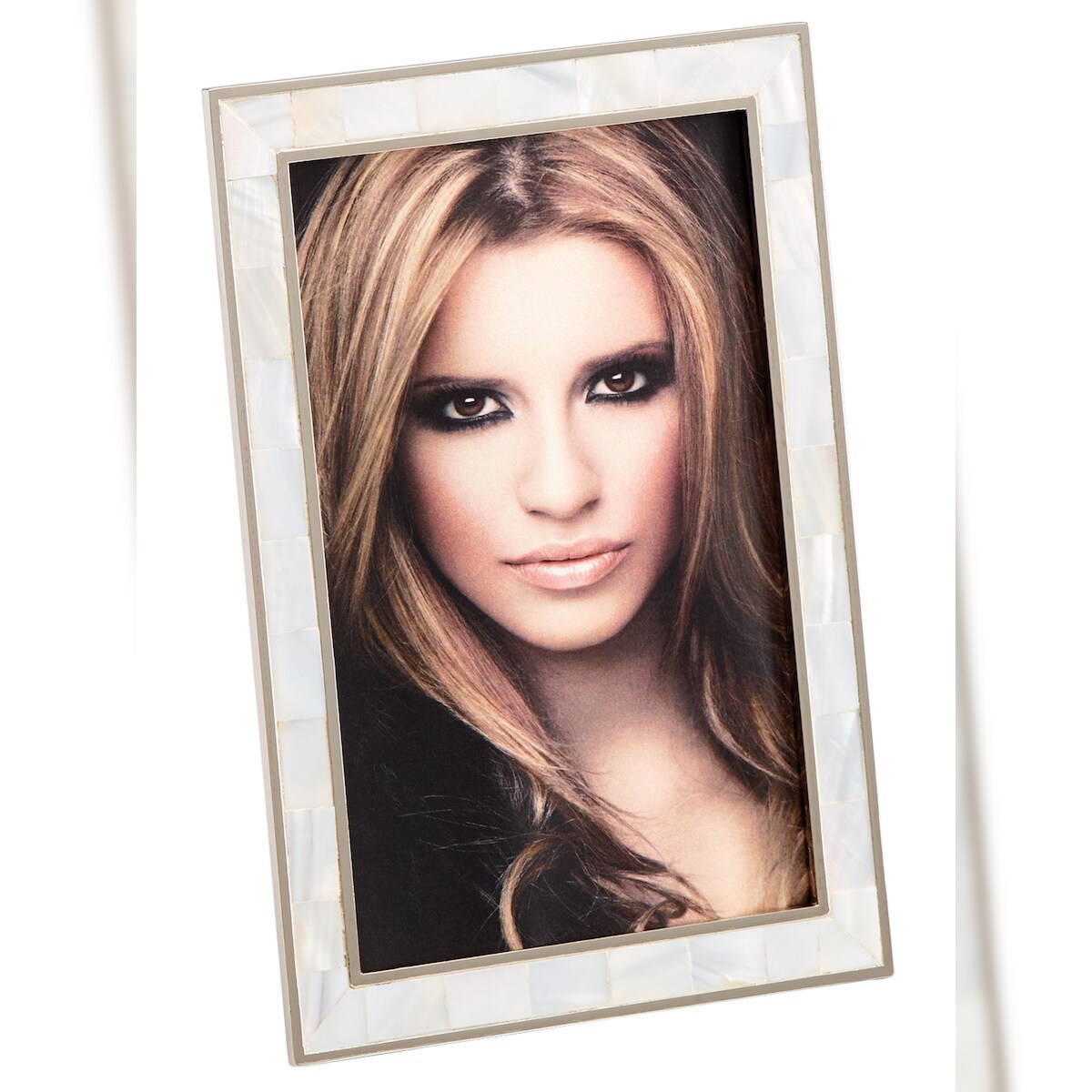 walther + design Jules Portraitrahmen, perlmut, 10 x 15 cm Image