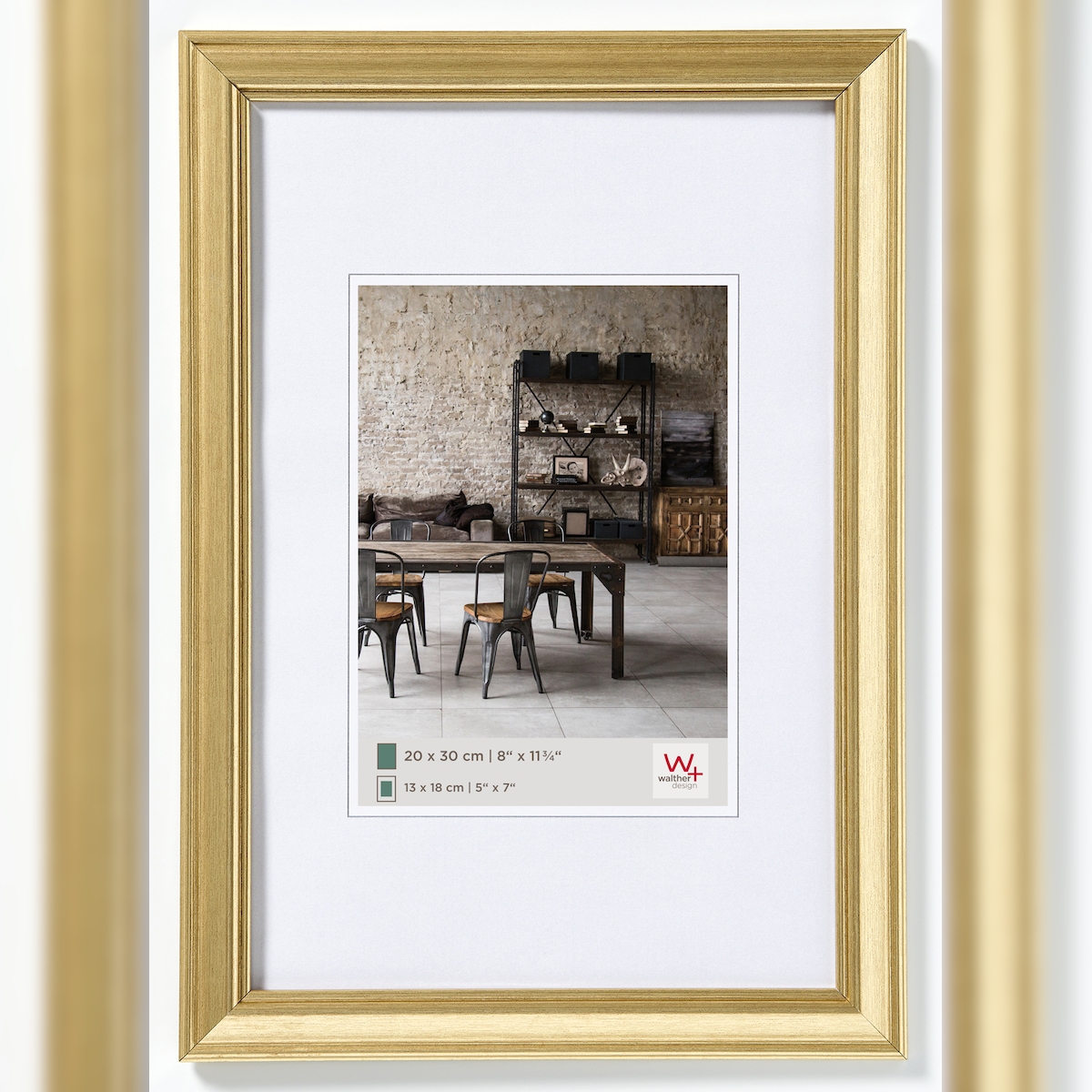 walther + design Lounge PS-Rahmen, gold, 7 x 10 cm Image