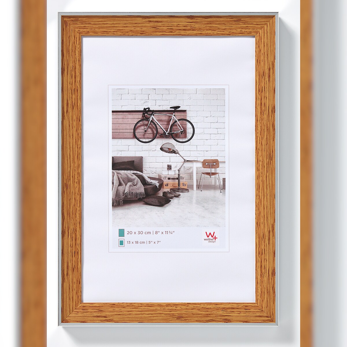 walther + design Bohemian Designrahmen 15x20 cm BUCHE Image