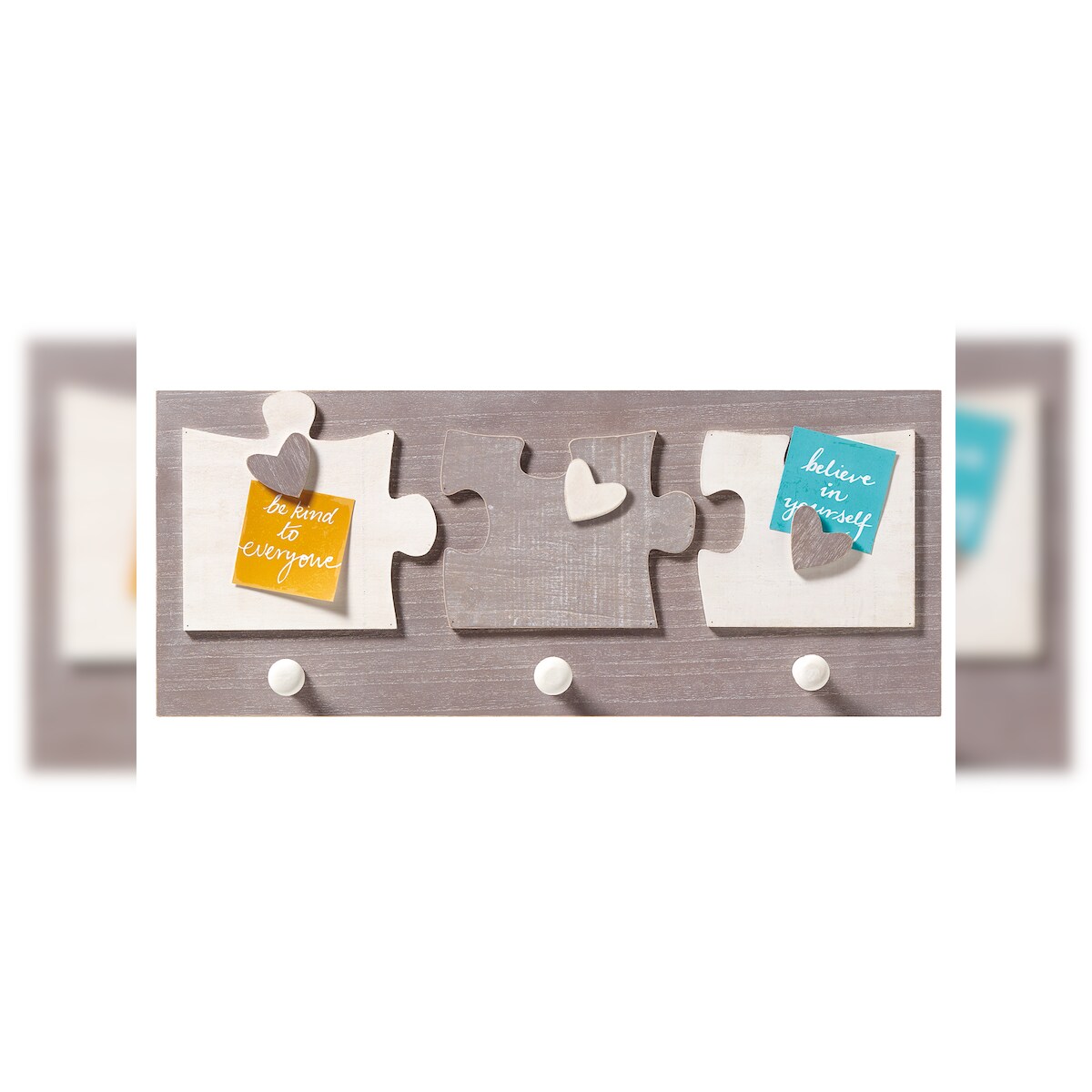 walther + design Elemento Portrait Galerierahmen, grau / cremeweiss, 2 X 8x8 cm Image