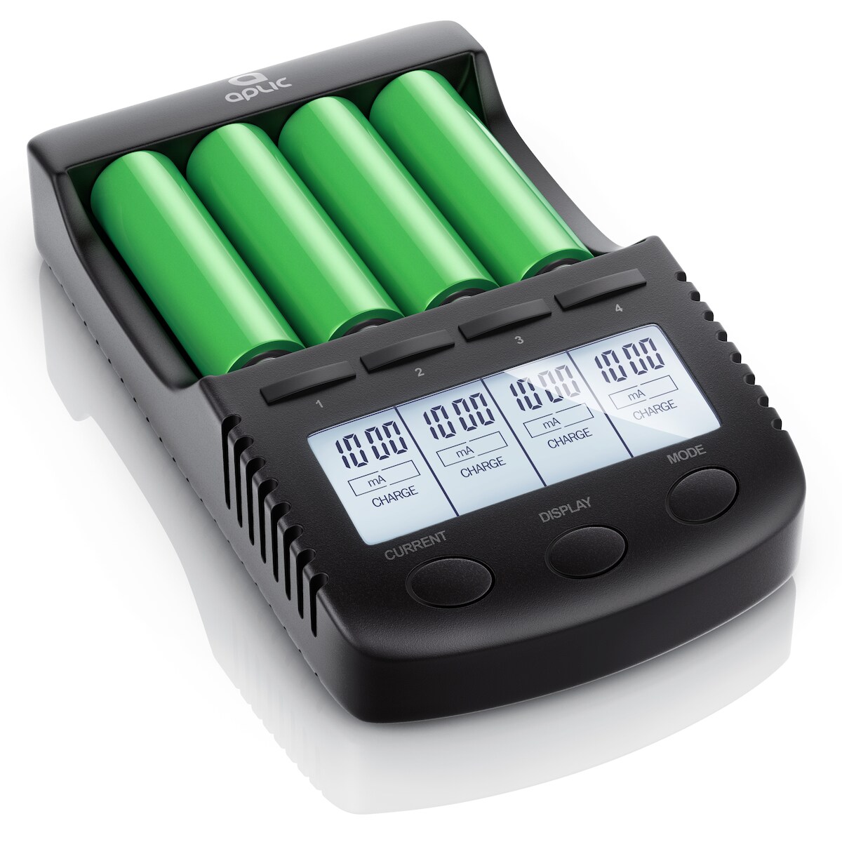 Aplic Batterie-Ladegerät 1000 mA, für Akku, mit USB-Ladeport für Li-ion / 18650 / Ni-MH / Ni-CD Akkus Image