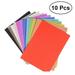 AntiGuyue 10pcs Adhesive Back Felt Sheets Fabric Sticky Back Sheets Self-Adhesive Durable Multi-purpose for Art Making DIY Craft (Random Color)